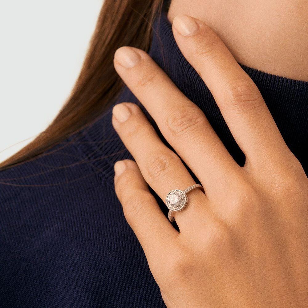 Agatha Bague Fine IMPERIAL - Cristal / Argenté 02220417-136-48