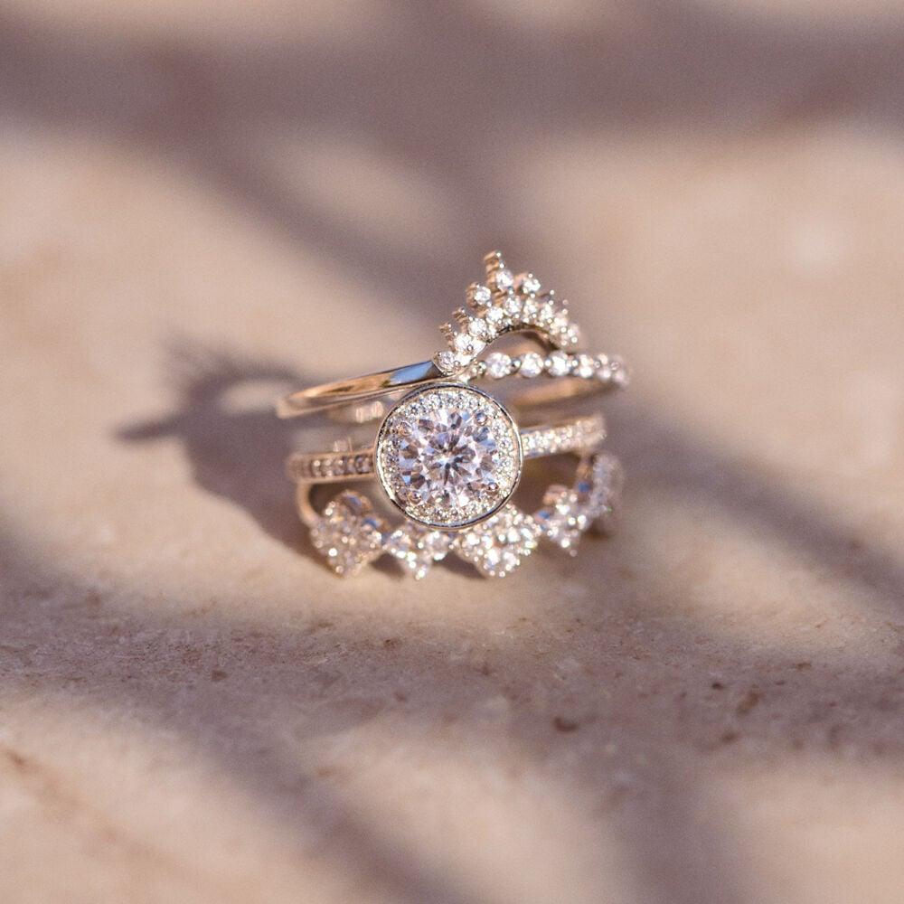 Agatha Bague Fine IMPERIAL - Cristal / Argenté 02220417-136-48