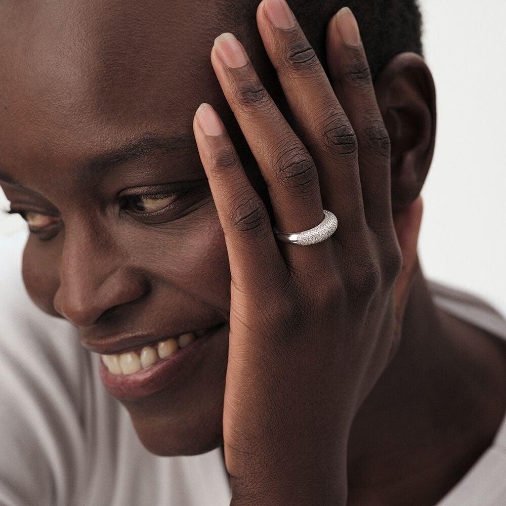 Agatha Bague Fine LOUIS - Cristal / Argenté 02220521-136-50