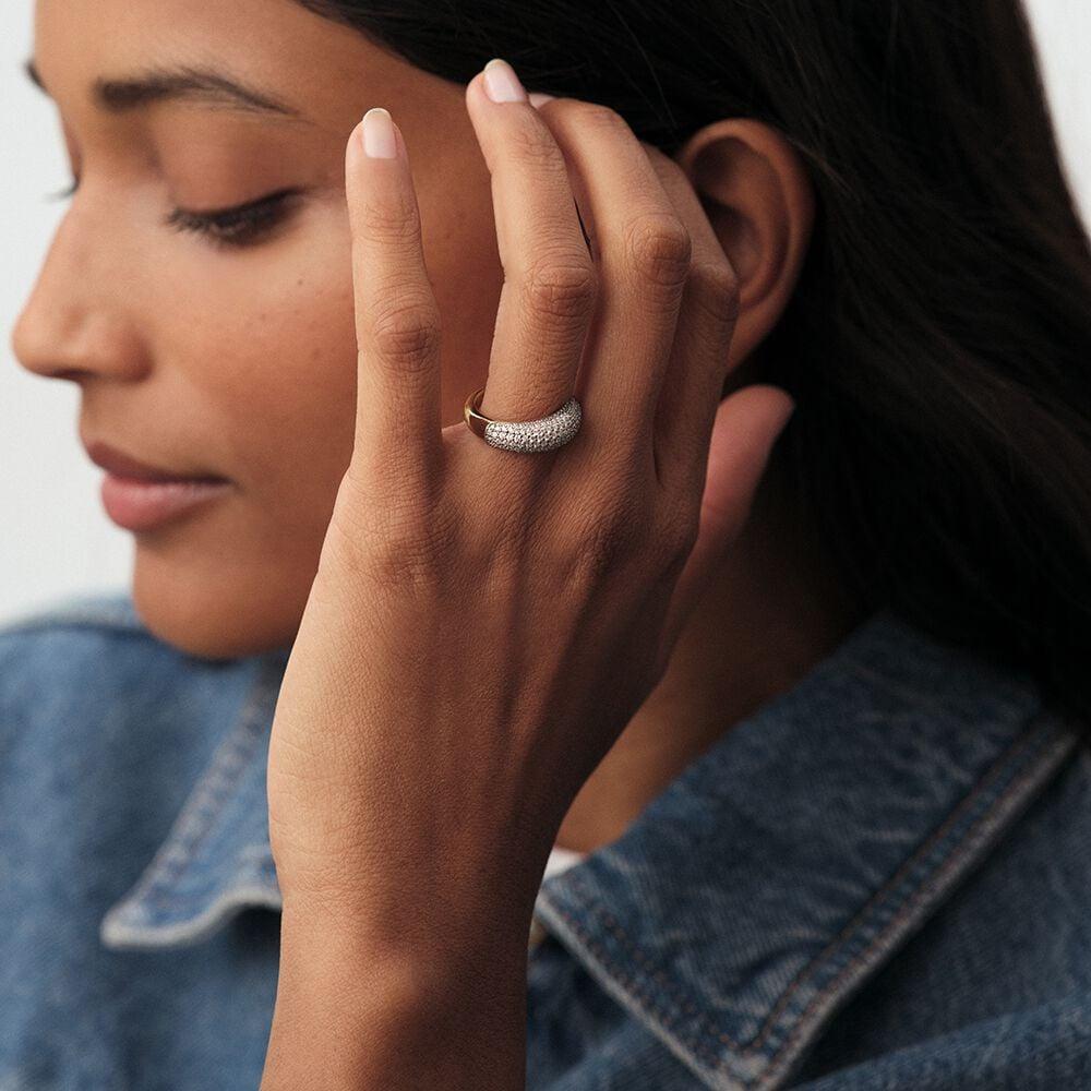 Agatha Bague Fine LOUIS - Cristal / Doré 02290058-137-50