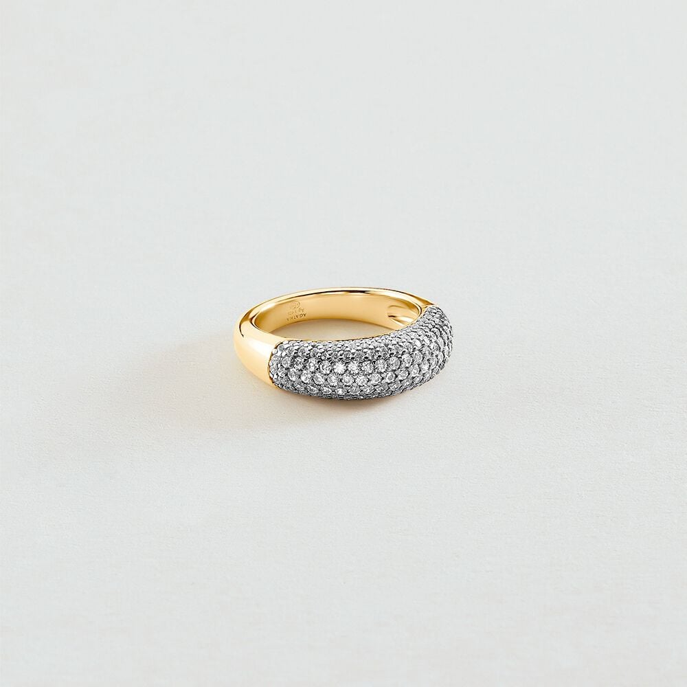 Agatha Bague fine LOUIS - Cristal / Doré 02290058-137-50