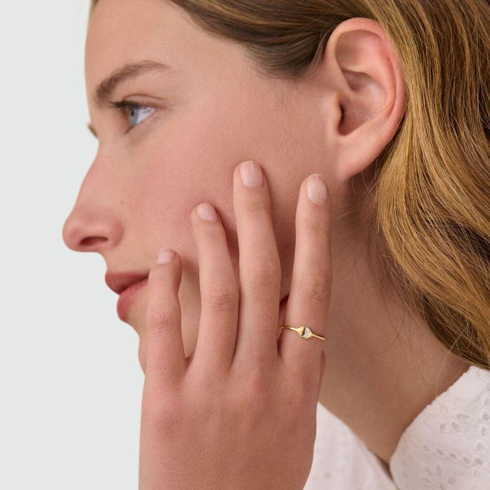 Agatha Bague Fine MAHINA - Cristal / Doré 02290050-137-50