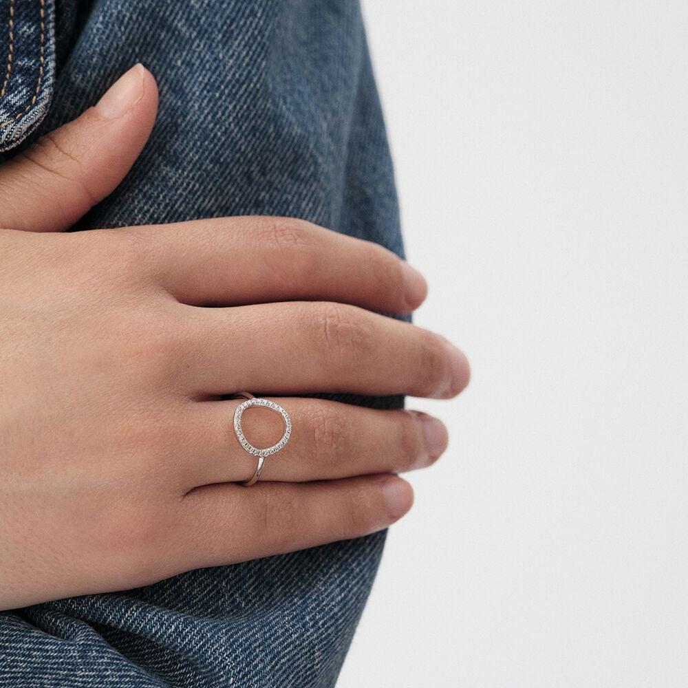 Agatha Bague Fine RONDOU - Cristal / Argenté 02220513-136-50