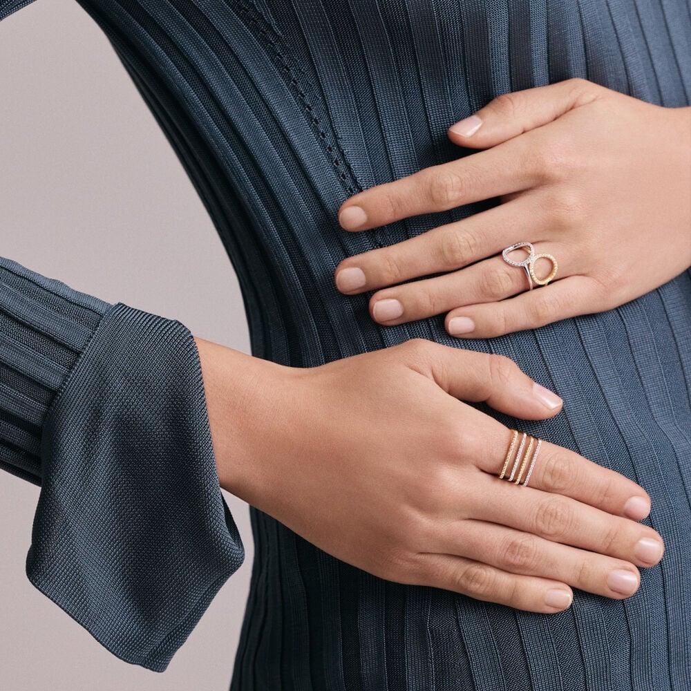 Agatha Bague Fine RONDOU - Cristal / Argenté 02220513-136-50