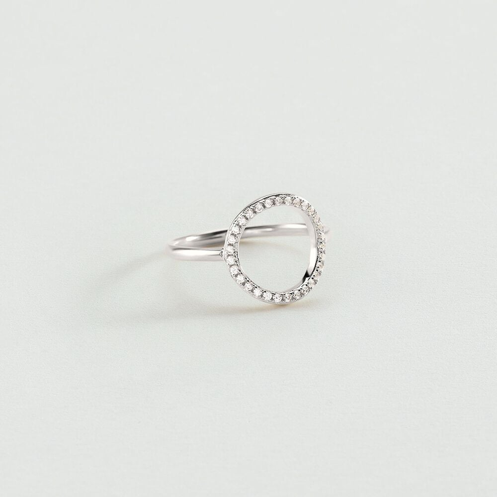 Agatha Bague fine RONDOU - Cristal / Argenté 02220513-136-50