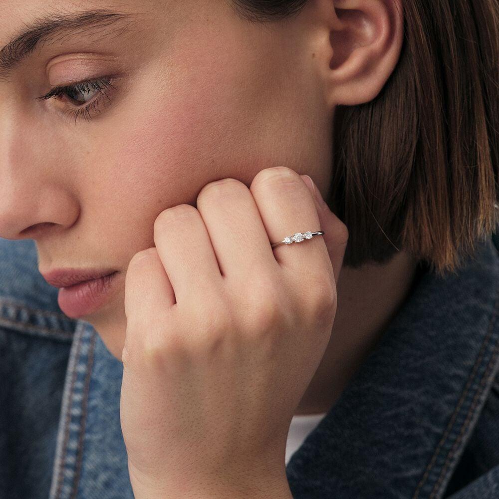 Agatha Bague Fine SOL - Cristal / Argenté 02220517-136-50