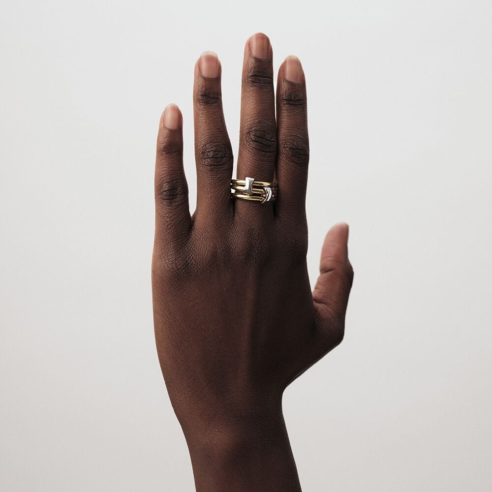 Agatha Bague Large AFFINITE - Doré / Argenté 02290060-113-54