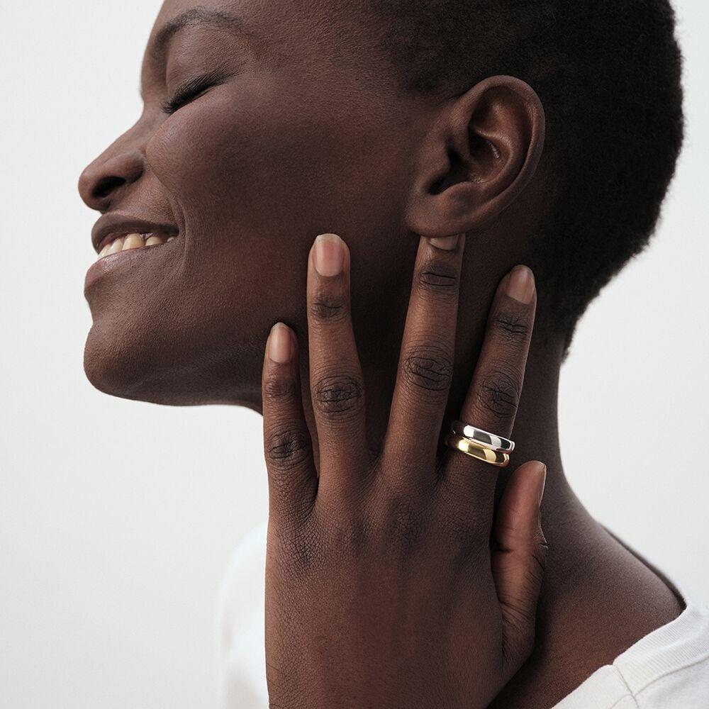 Agatha Bague Large DUA - Argenté / Doré 02220518-879-52