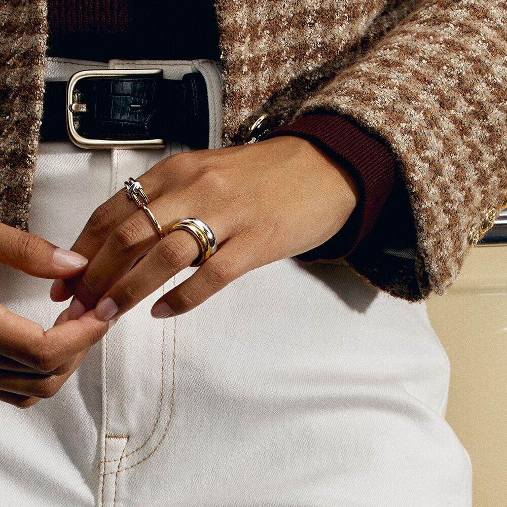 Agatha Bague Large DUA - Argenté / Doré 02220518-879-52