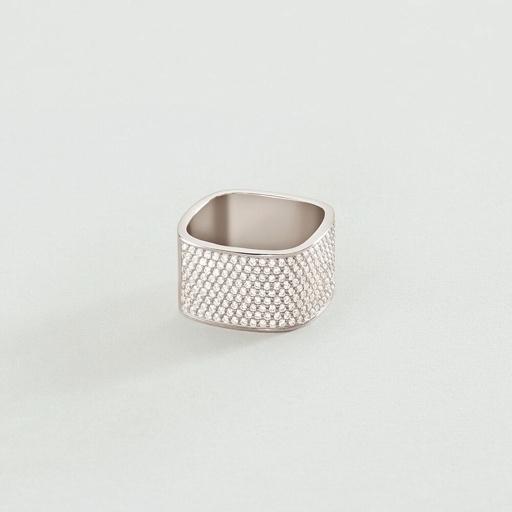 Agatha Bague large SISSI - Cristal / Argenté 02220506-136-54