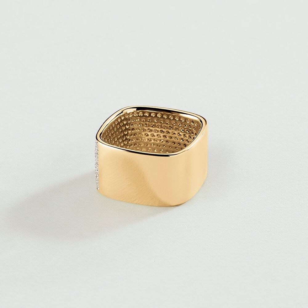 Agatha Bague Large SISSI - Cristal / Doré 02240027-137-52