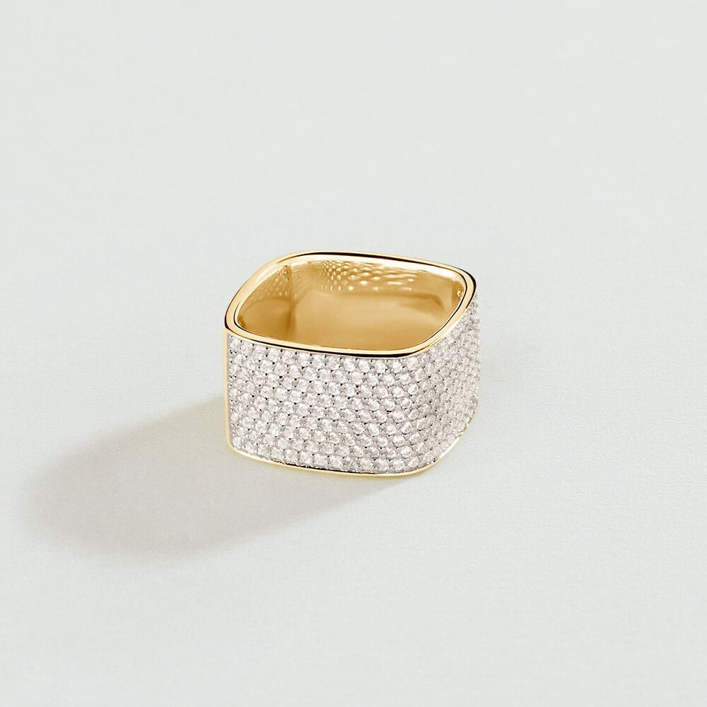 Agatha Bague large SISSI - Cristal / Doré 02240027-137-52