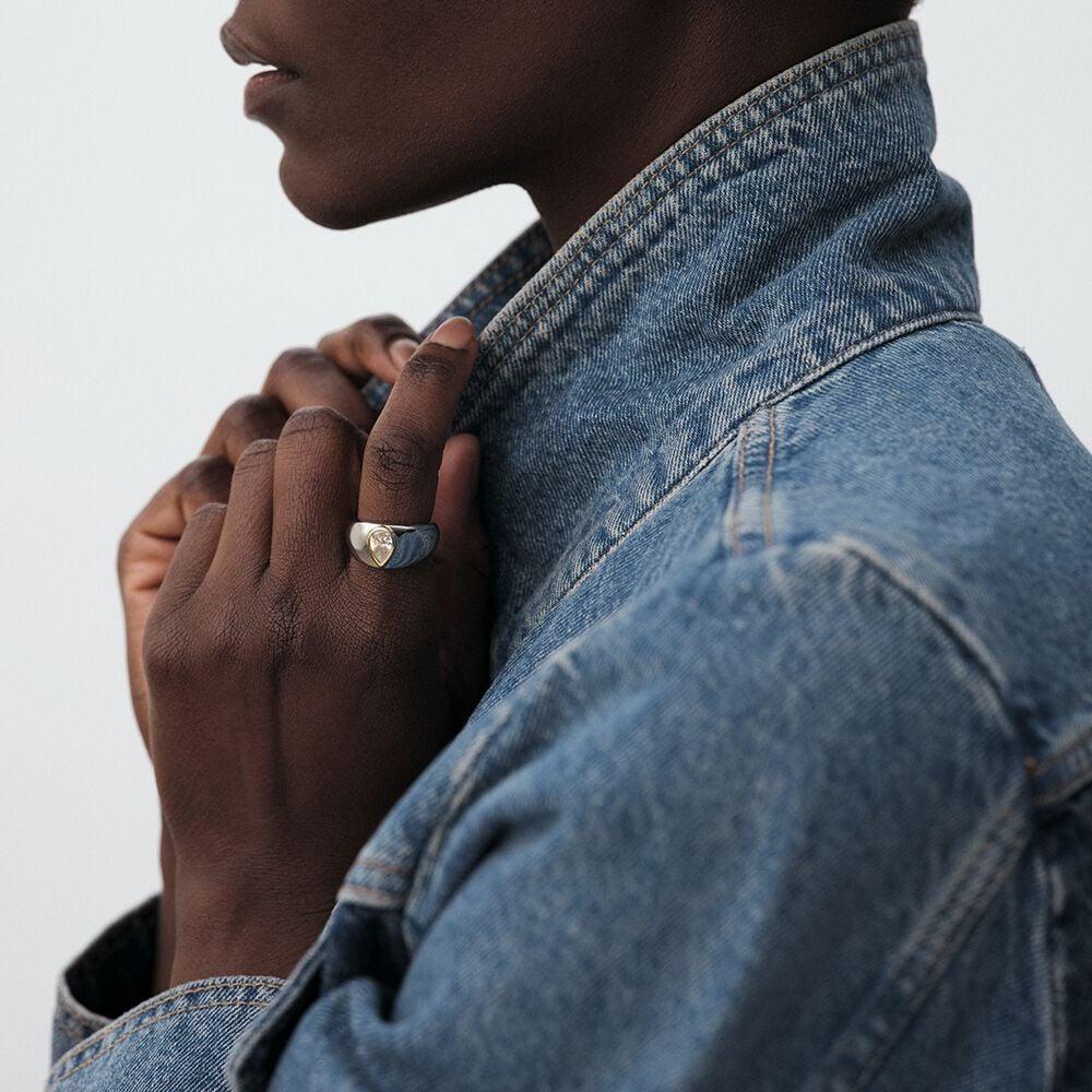 Agatha Bague Large VICTOIRE - Cristal / Argenté 02250200-136-48