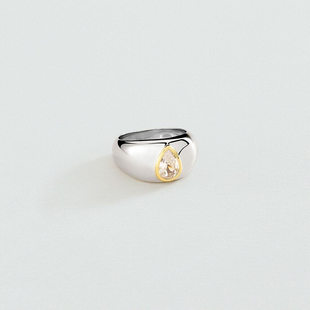 Agatha Bague large VICTOIRE - Cristal / Argenté 02250200-136-48