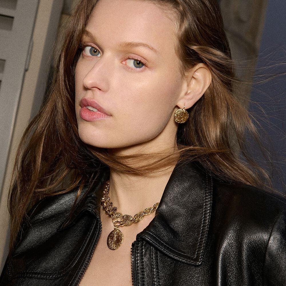 Agatha Boucles D'oreilles Pendantes ASTREE - Doré 02351004-157-TU