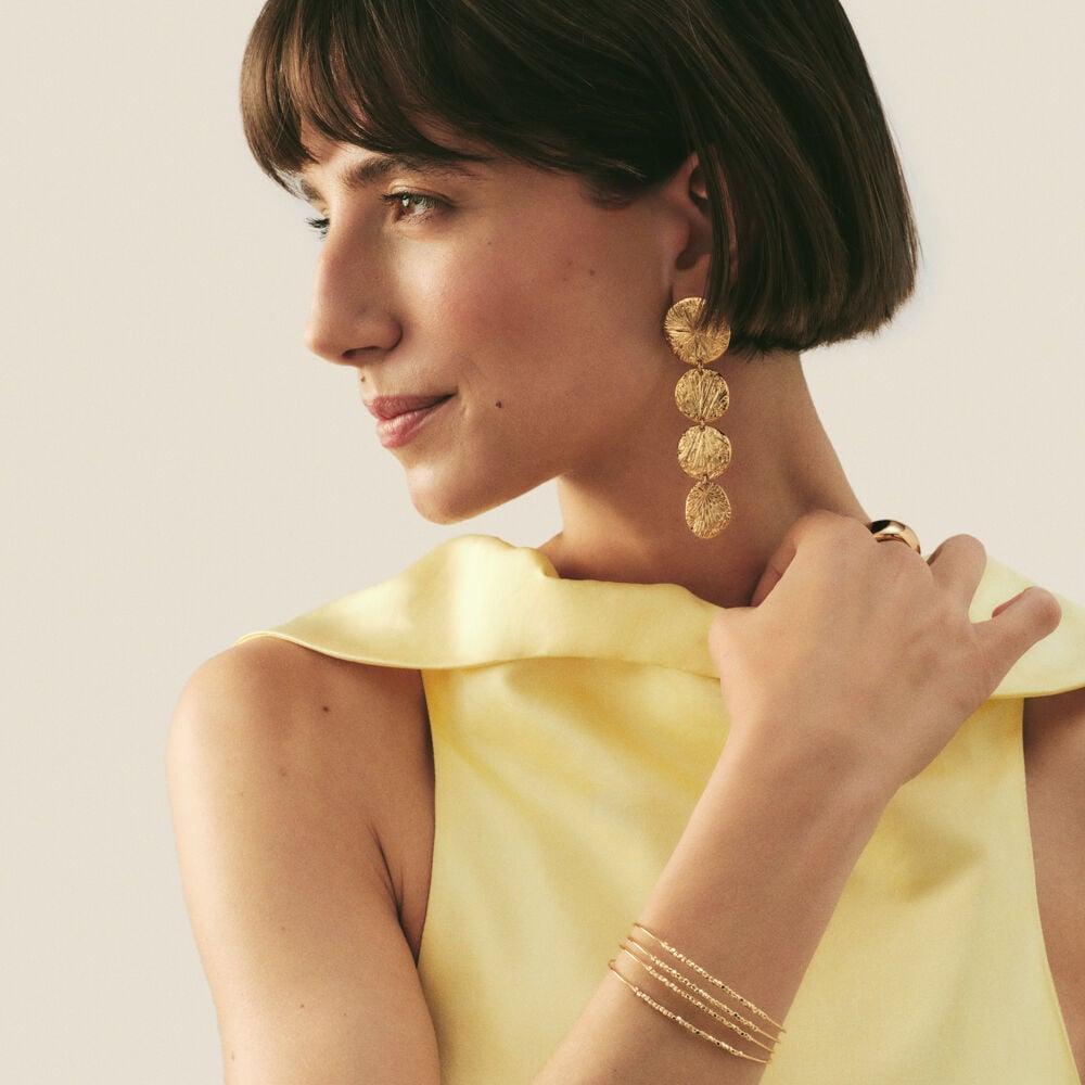 Agatha Boucles D'oreilles Pendantes ASTREE - Doré 02351005-157-TU