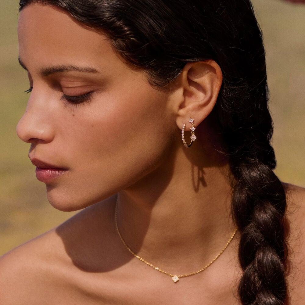 Agatha Boucles D'oreilles Pendantes BELOVED - Cristal / Doré 02390404-137-TU