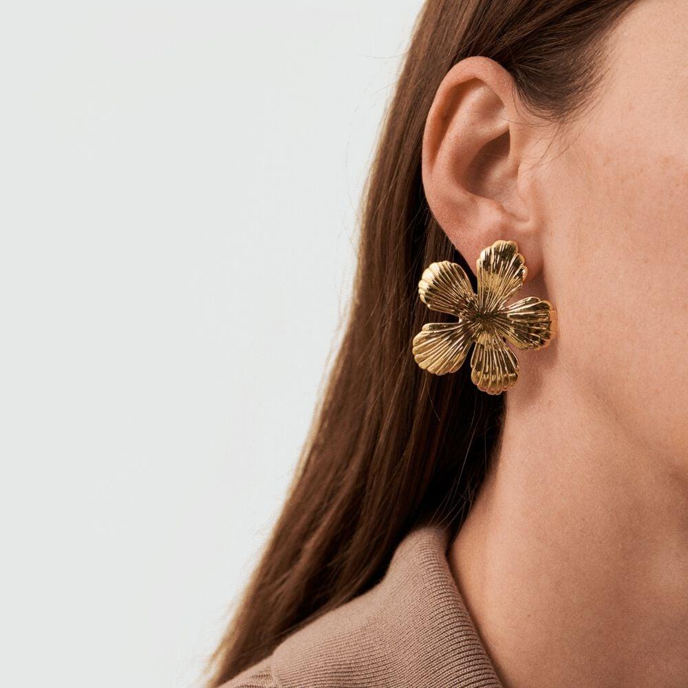 Agatha Boucles D'oreilles Pendantes BLOOM - Doré 02380552-157-TU
