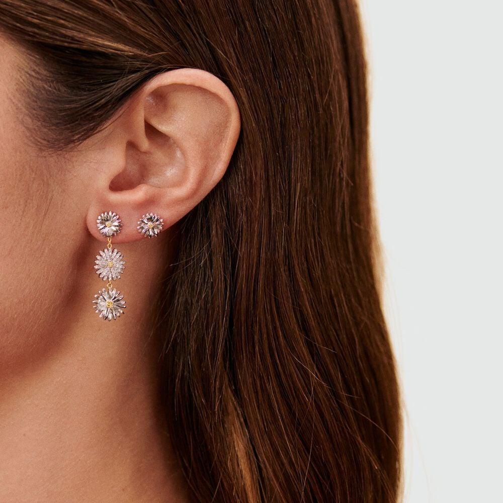 Agatha Boucles D'oreilles Pendantes BLOSSOM - Doré / Argenté 02380505-113-TU