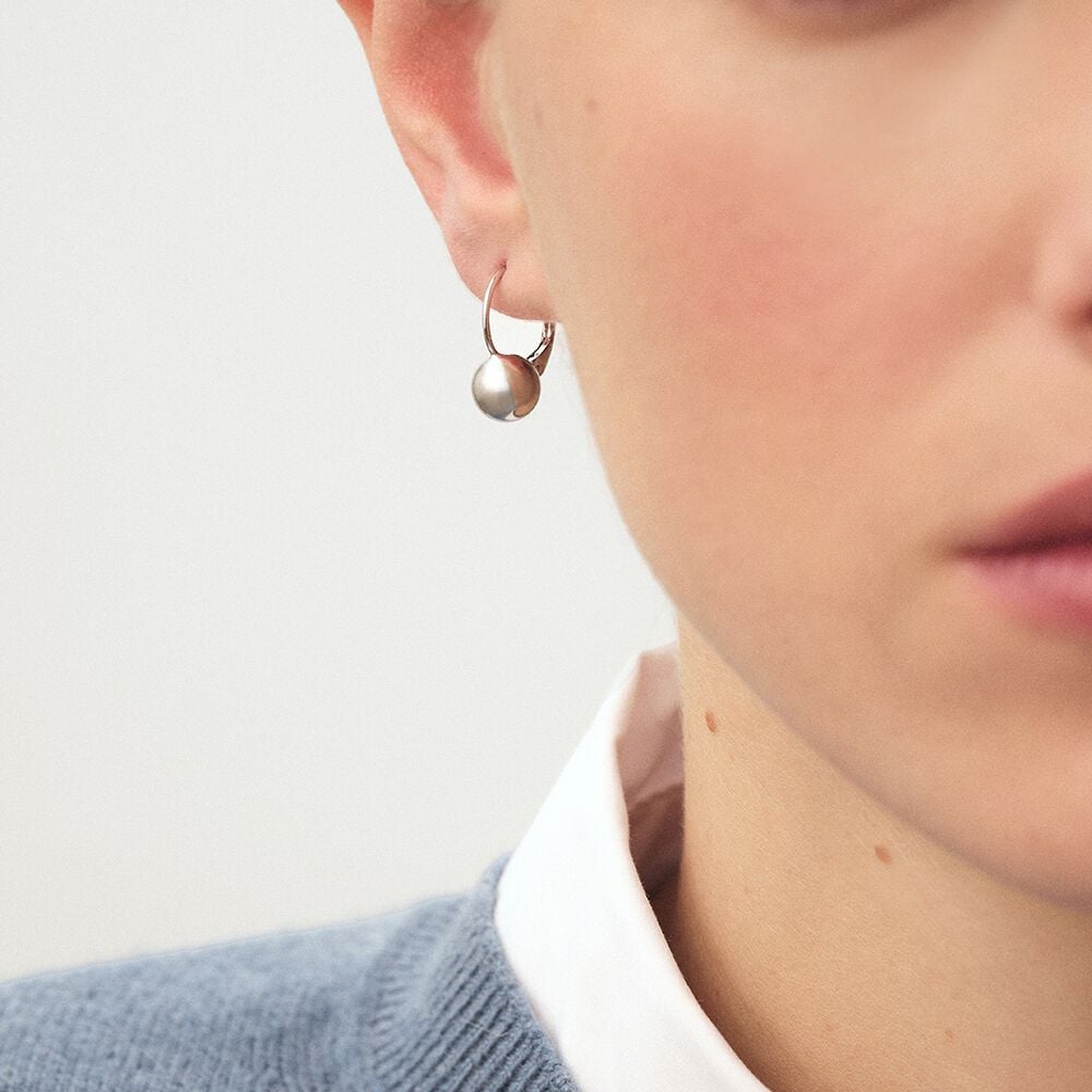 Agatha Boucles D'oreilles Pendantes BOUL - Argenté 02321236-050-TU