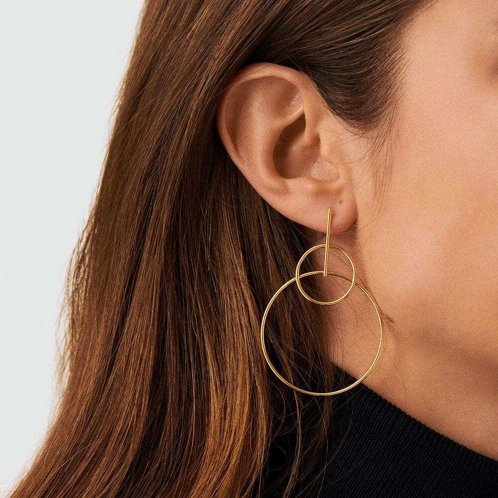 Agatha Boucles D'oreilles Pendantes CASSINI - Doré 02390140-157-TU