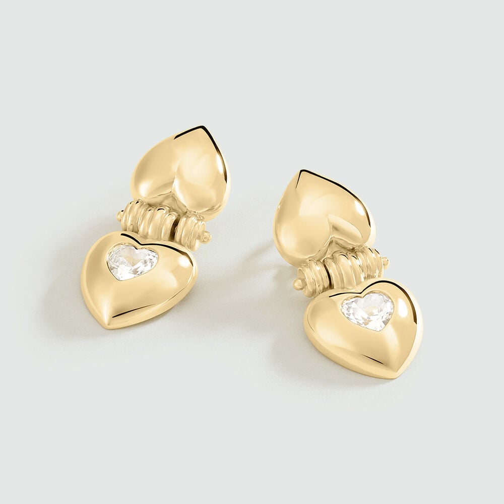 Agatha Boucles d'oreilles pendantes DESIREE - Cristal / Doré 02380723-137-TU