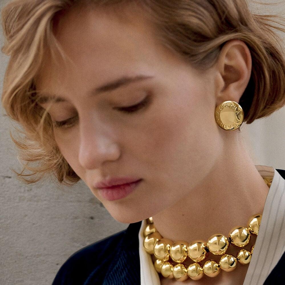Agatha Boucles D'oreilles Pendantes PALAIS ROYAL - Doré 02370353-157-TU