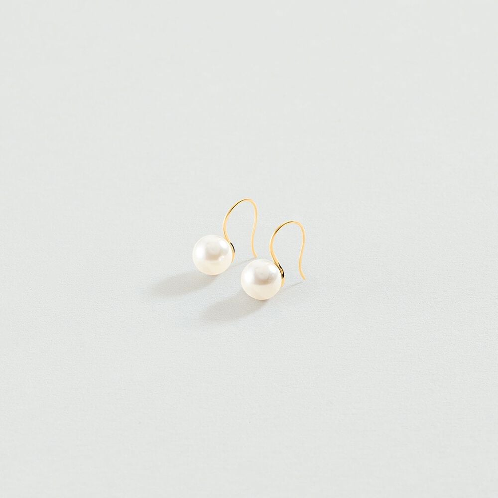 Agatha Boucles d'oreilles pendantes PEARLY - Perle / Doré 02390702-294-TU