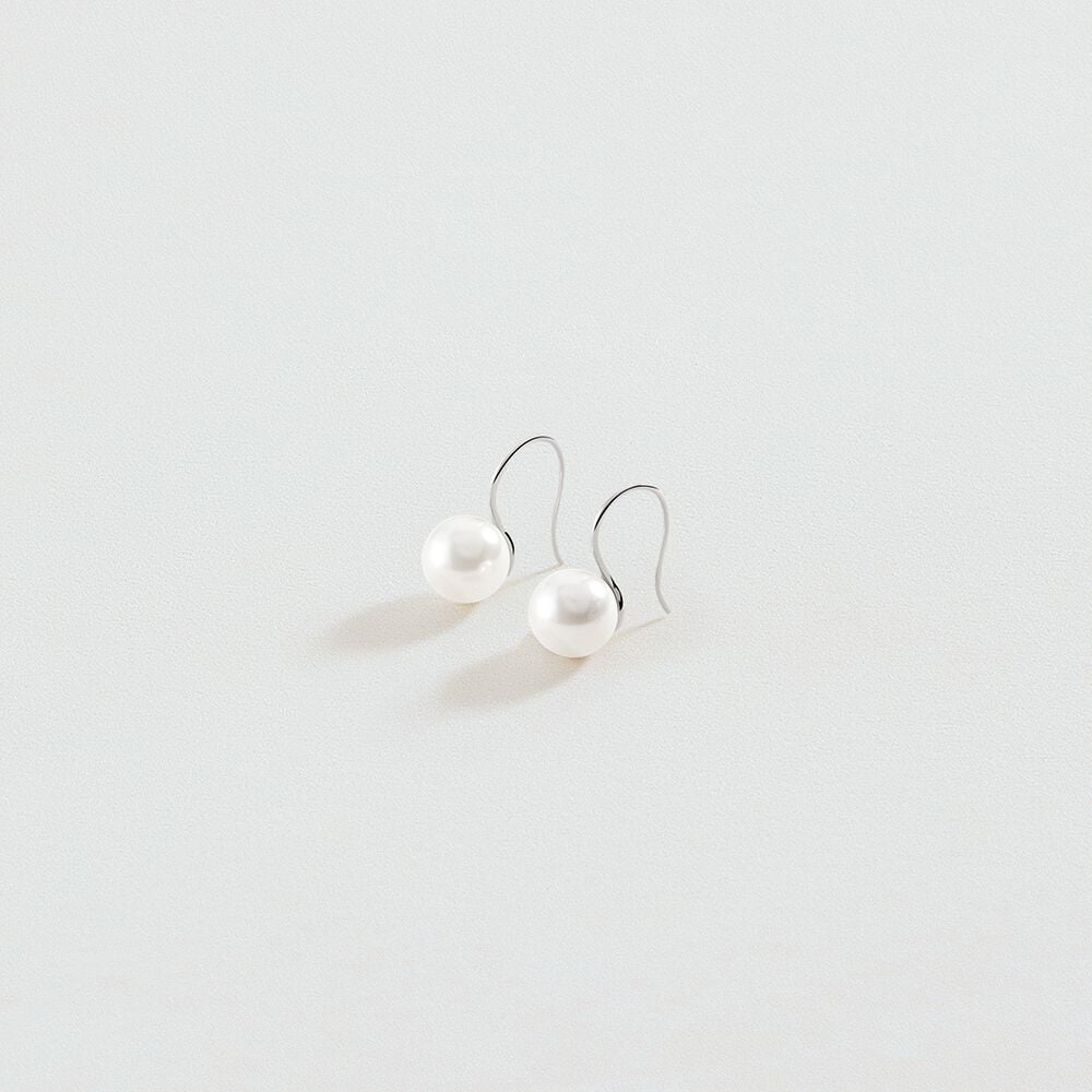 Agatha Boucles D'oreilles Pendantes PERLYS - Perle / Argenté 02321300-293-TU