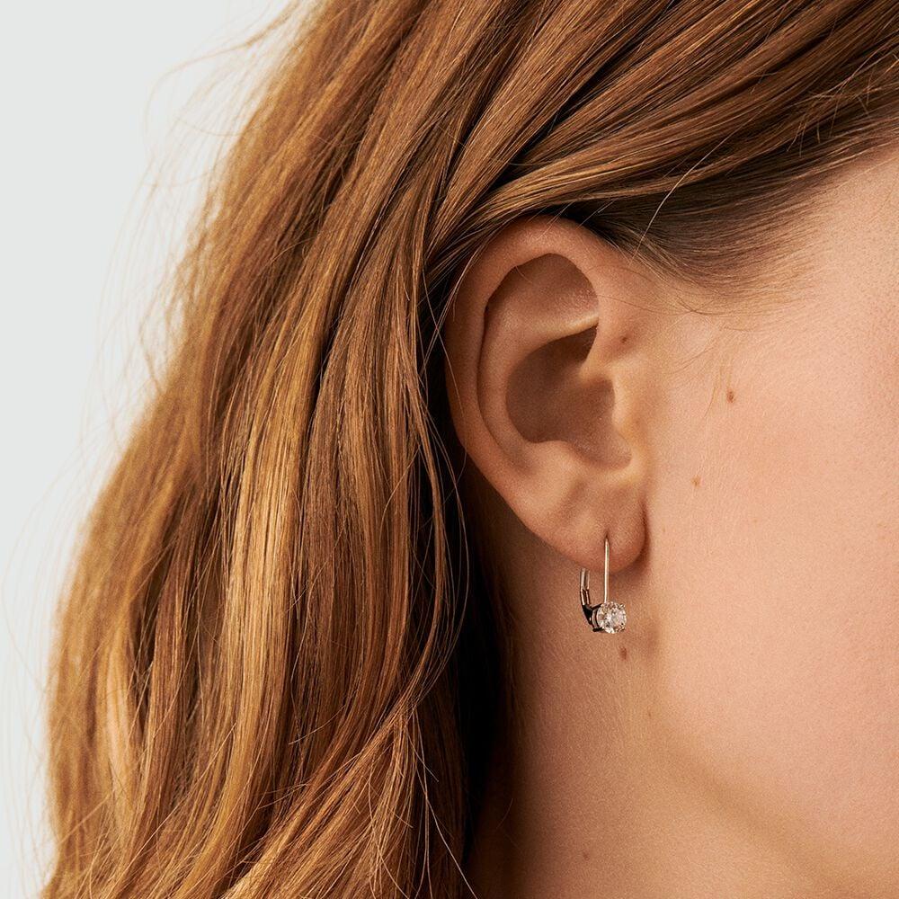 Agatha Boucles D'oreilles Pendantes SOL - Cristal / Argenté 02321237-136-TU