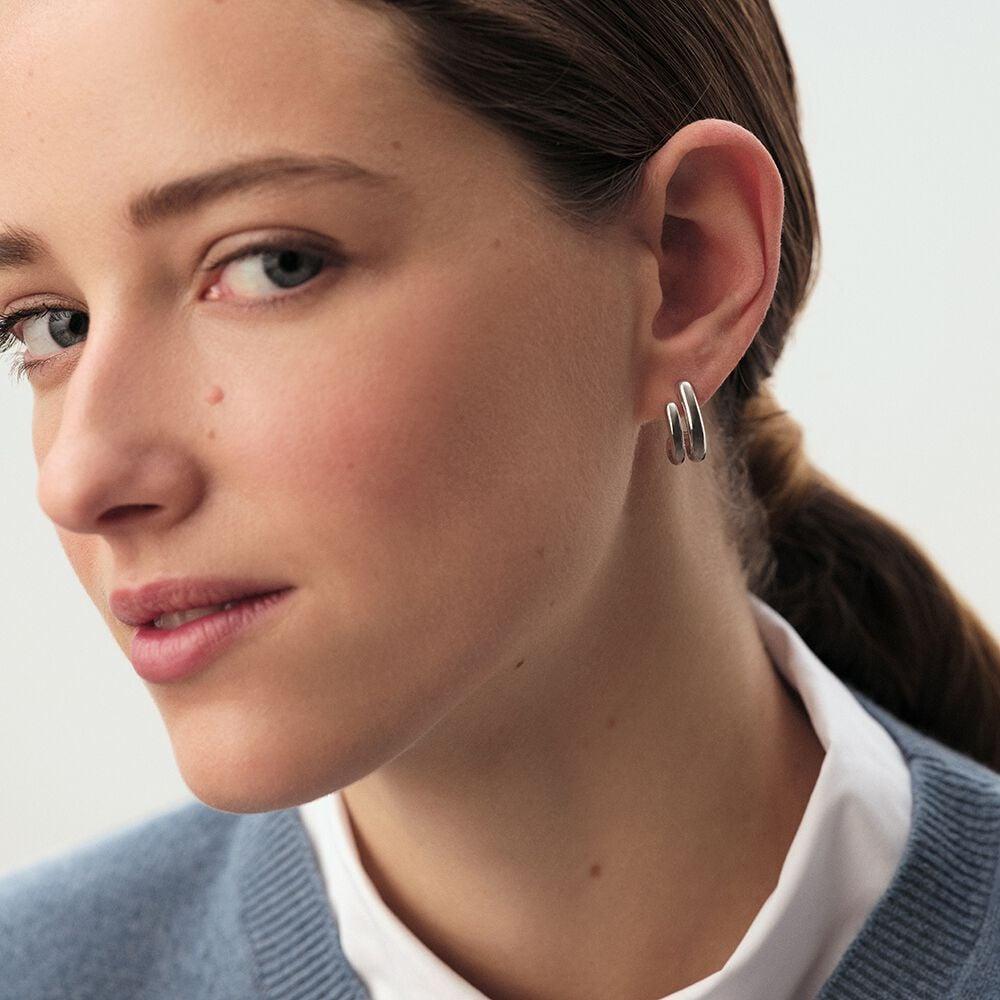 Agatha Boucles D'oreilles Pendantes TRIJONC - Argenté 02321303-050-TU