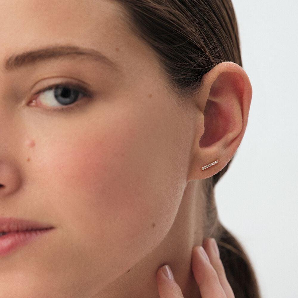 Agatha Boucles D'oreilles Puces BARSHINE - Cristal / Doré 02390117-137-TU