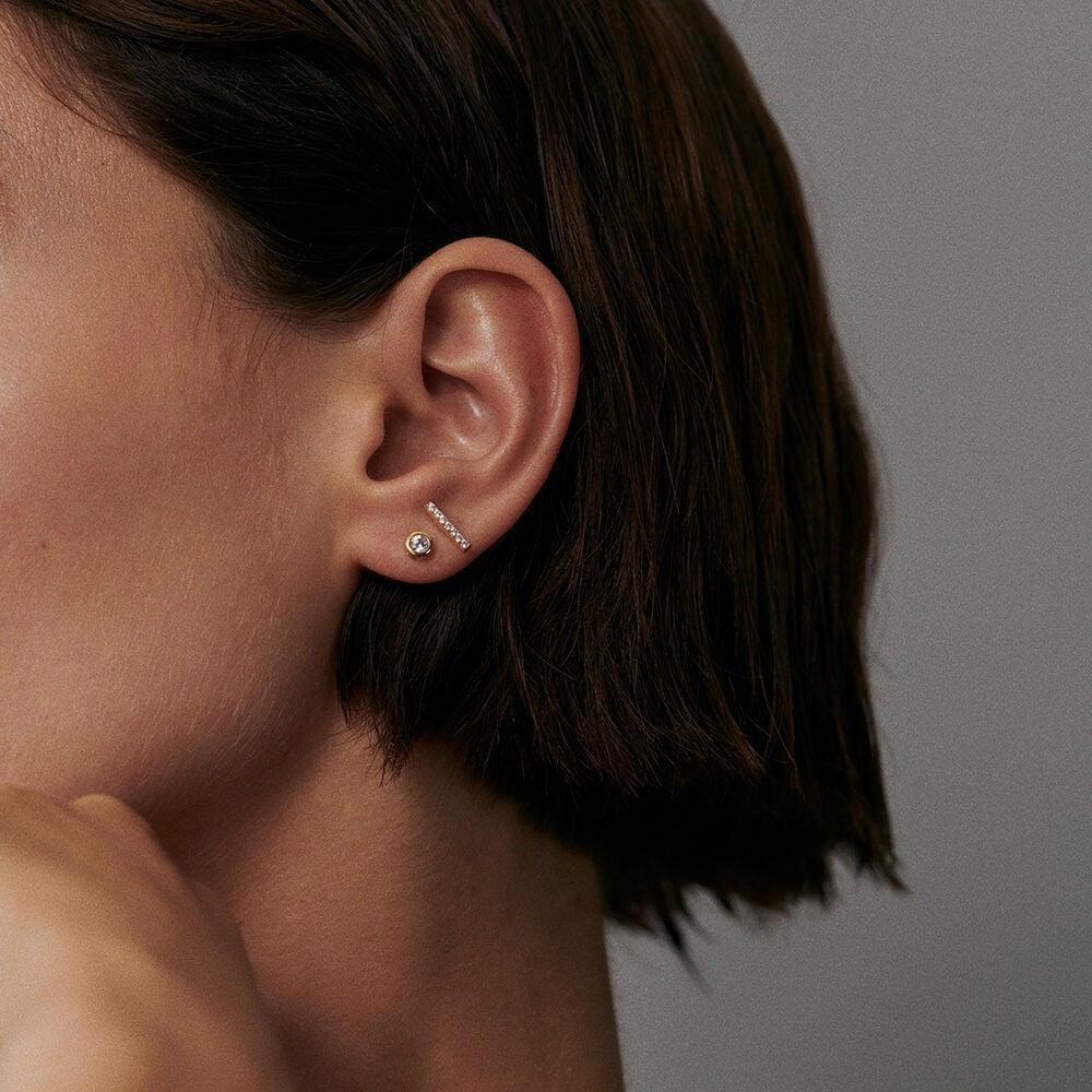 Agatha Boucles D'oreilles Puces BARSHINE - Cristal / Doré 02390117-137-TU