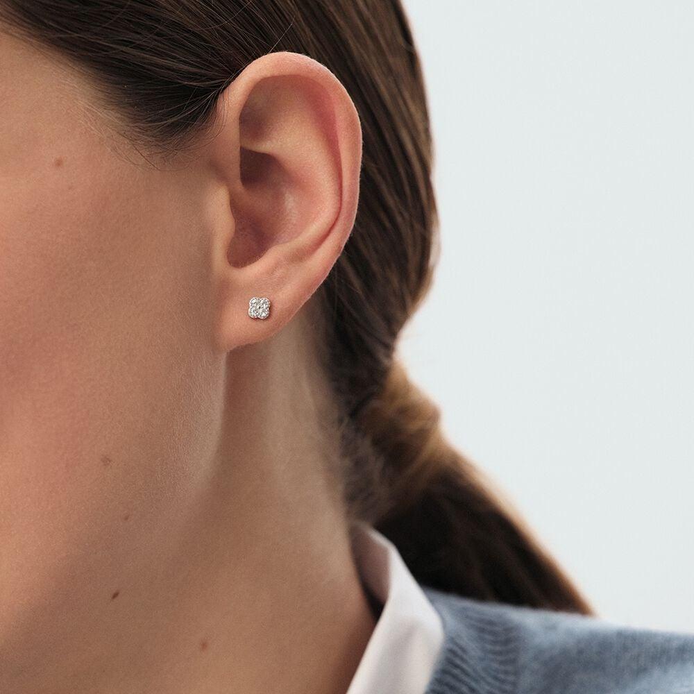 Agatha Boucles D'oreilles Puces BELOVED - Cristal / Argenté 02321262-136-TU