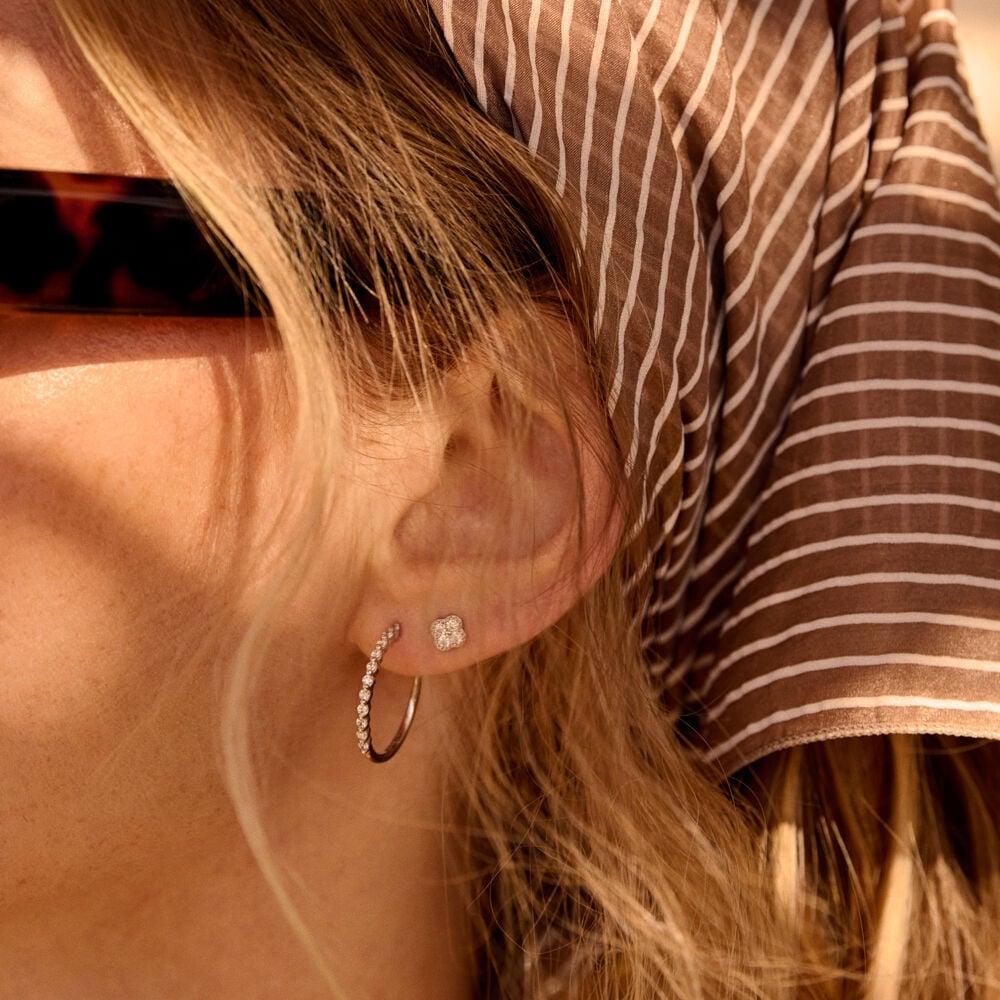 Agatha Boucles D'oreilles Puces BELOVED - Cristal / Doré 02390402-137-TU