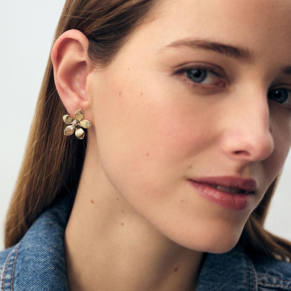 Agatha Boucles D'oreilles Puces BLOOM - Doré 02380304-157-TU