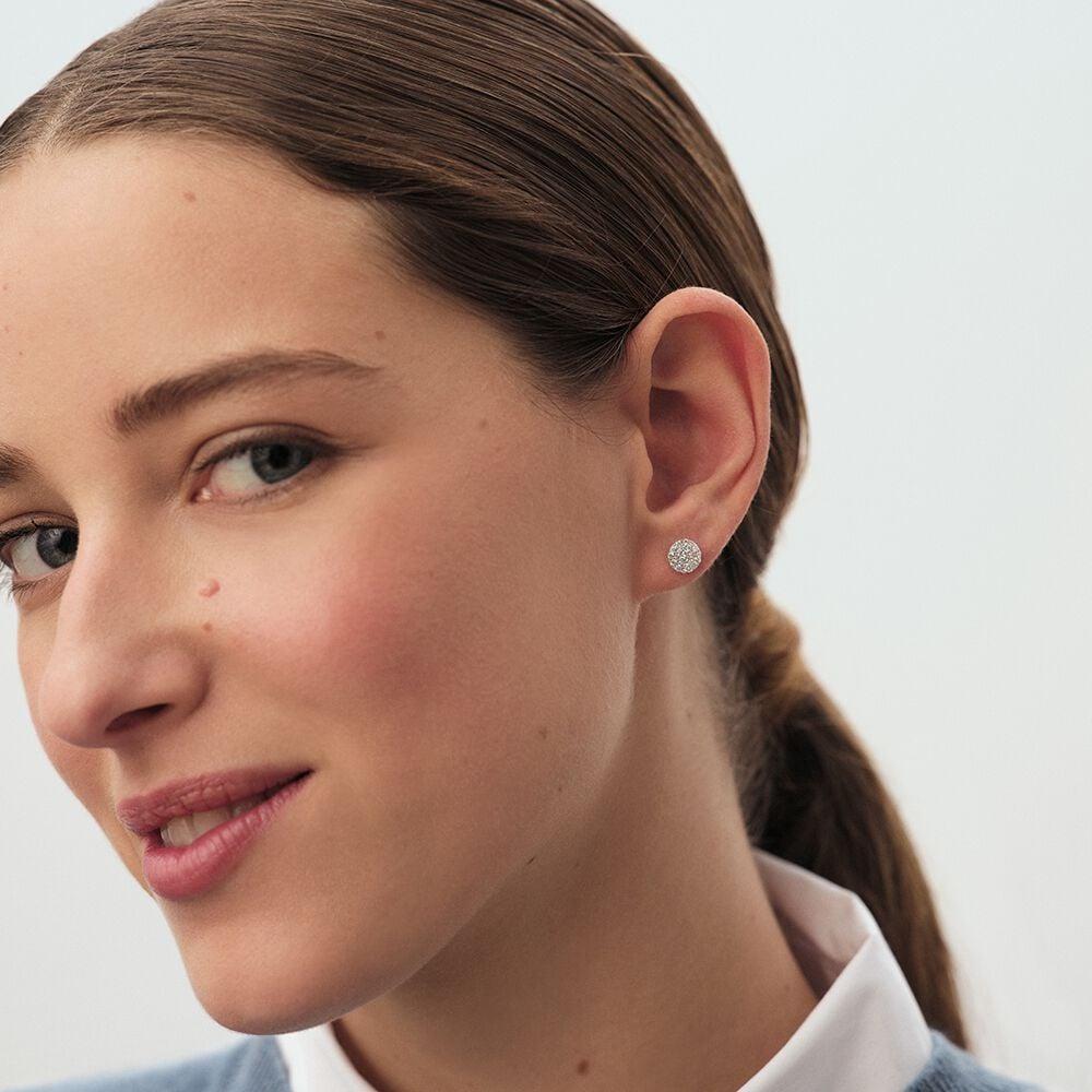 Agatha Boucles D'oreilles Puces CRYSTAL - Cristal / Argenté 02321305-136-TU