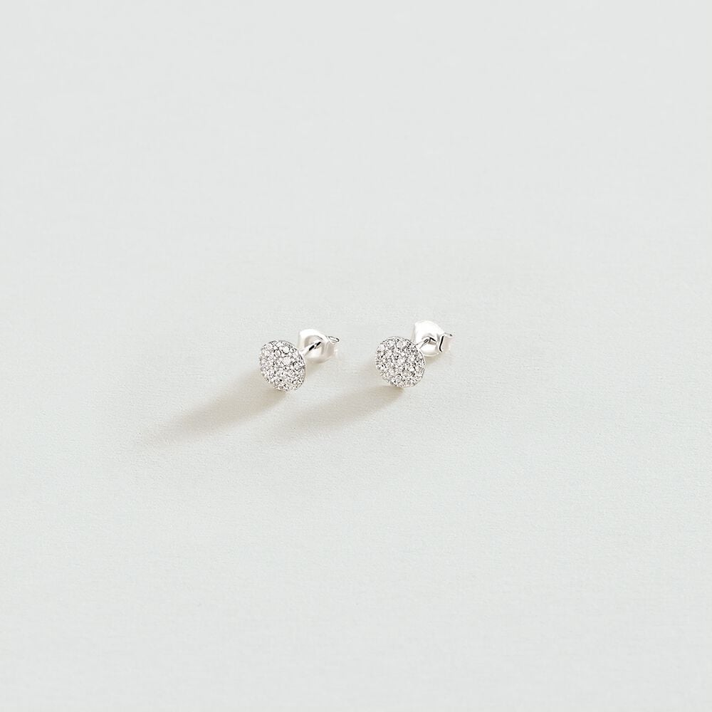 Agatha Boucles d'oreilles puces CRYSTAL - Cristal / Argenté 02321305-136-TU