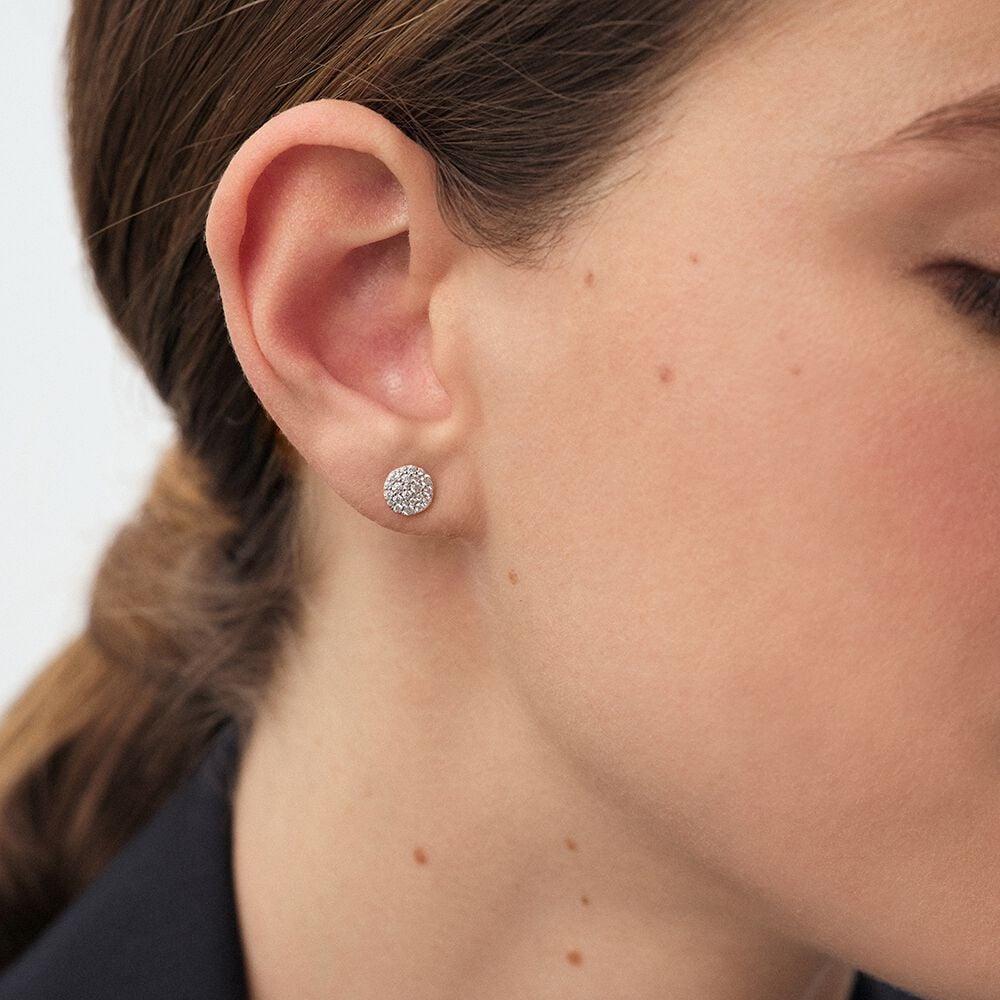 Agatha Boucles D'oreilles Puces CRYSTAL - Cristal / Doré 02390637-137-TU