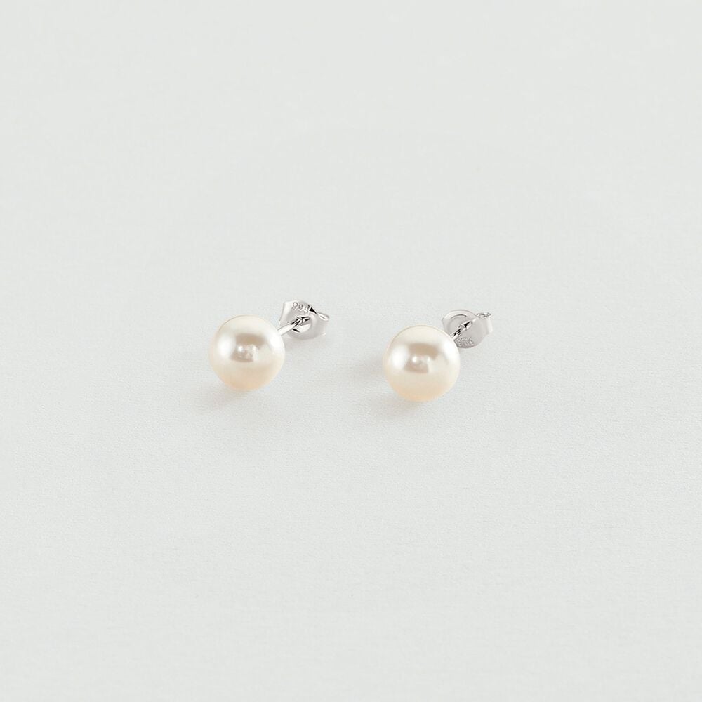 Agatha Boucles d'oreilles puces PERLYS - Perle / Argenté 02320496-293-TU