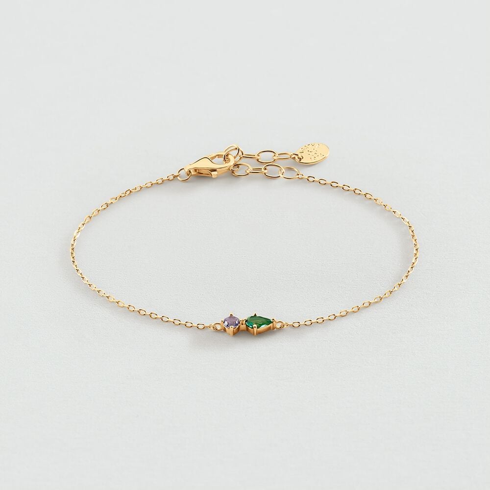 Agatha Bracelet Souple ASTRE - Vert / Doré 02490069-658-TU