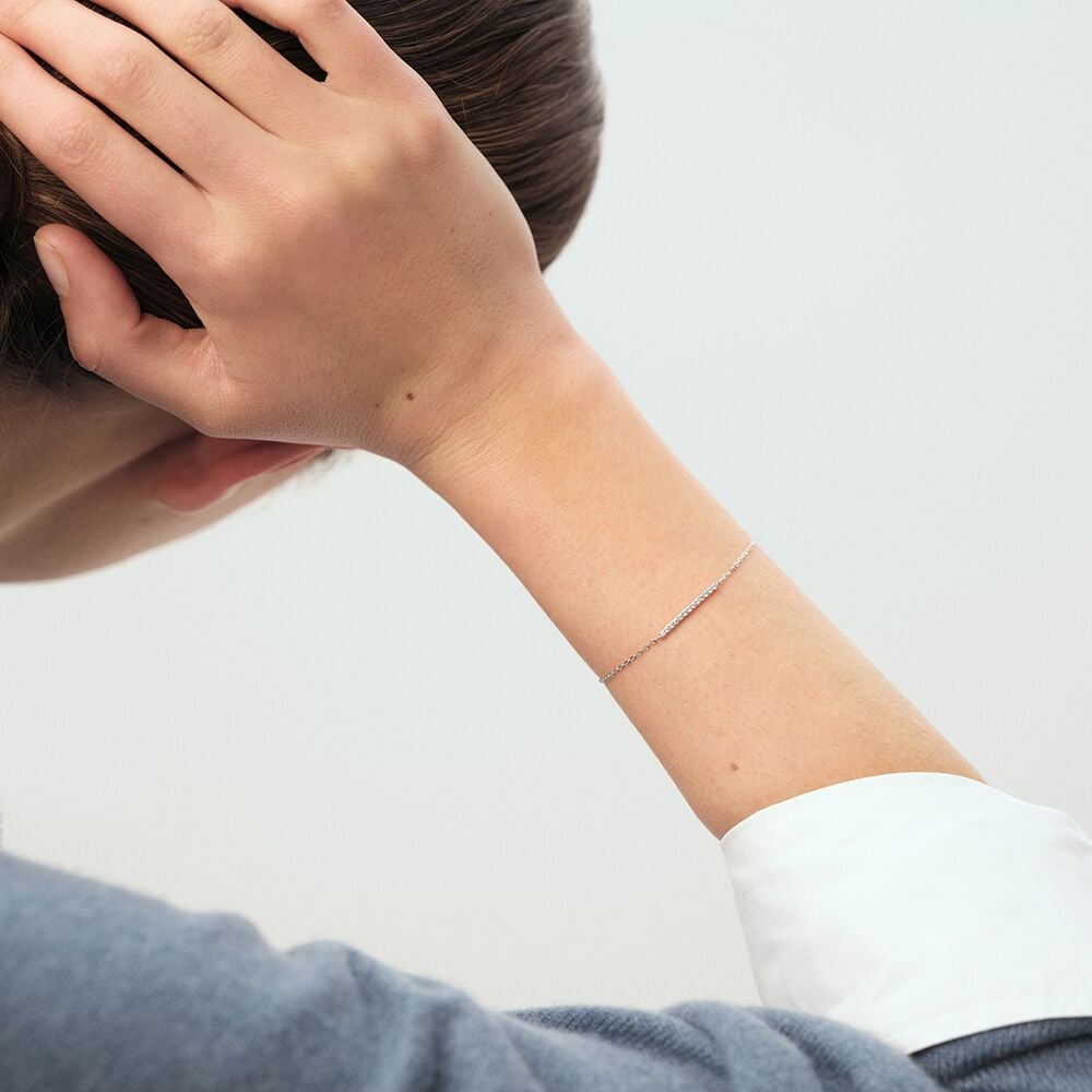 Agatha Bracelet Souple BARSHINE - Cristal / Argenté 02420580-136-TU