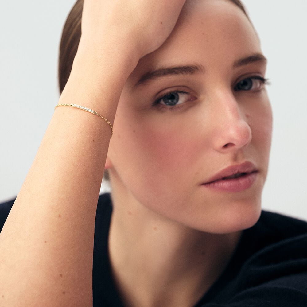 Agatha Bracelet Souple BARSHINE - Cristal / Doré 02490019-137-TU