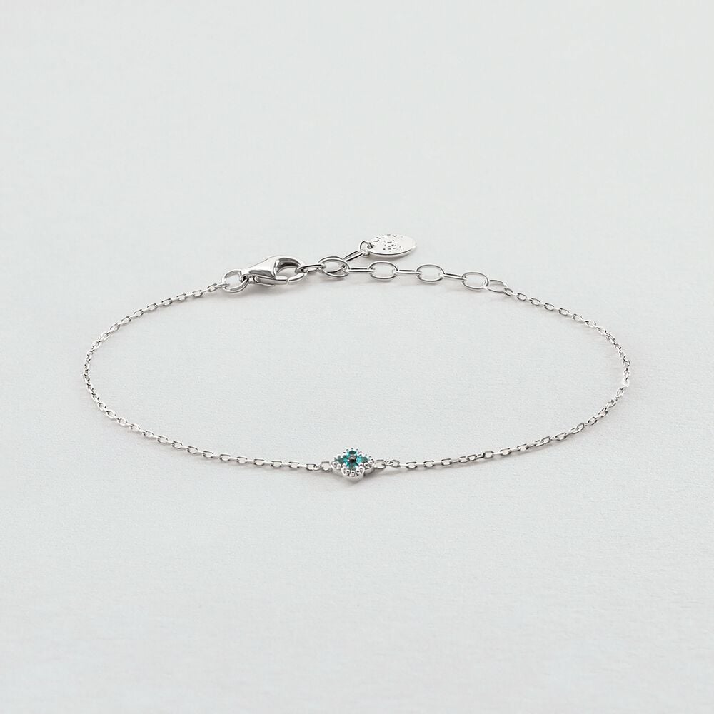 Agatha Bracelet Souple BELOVED - Argent / Bleu Vert 02420775-708-TU