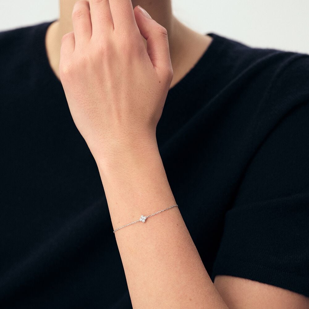 Agatha Bracelet Souple BELOVED - Cristal / Argenté 02420775-136-TU