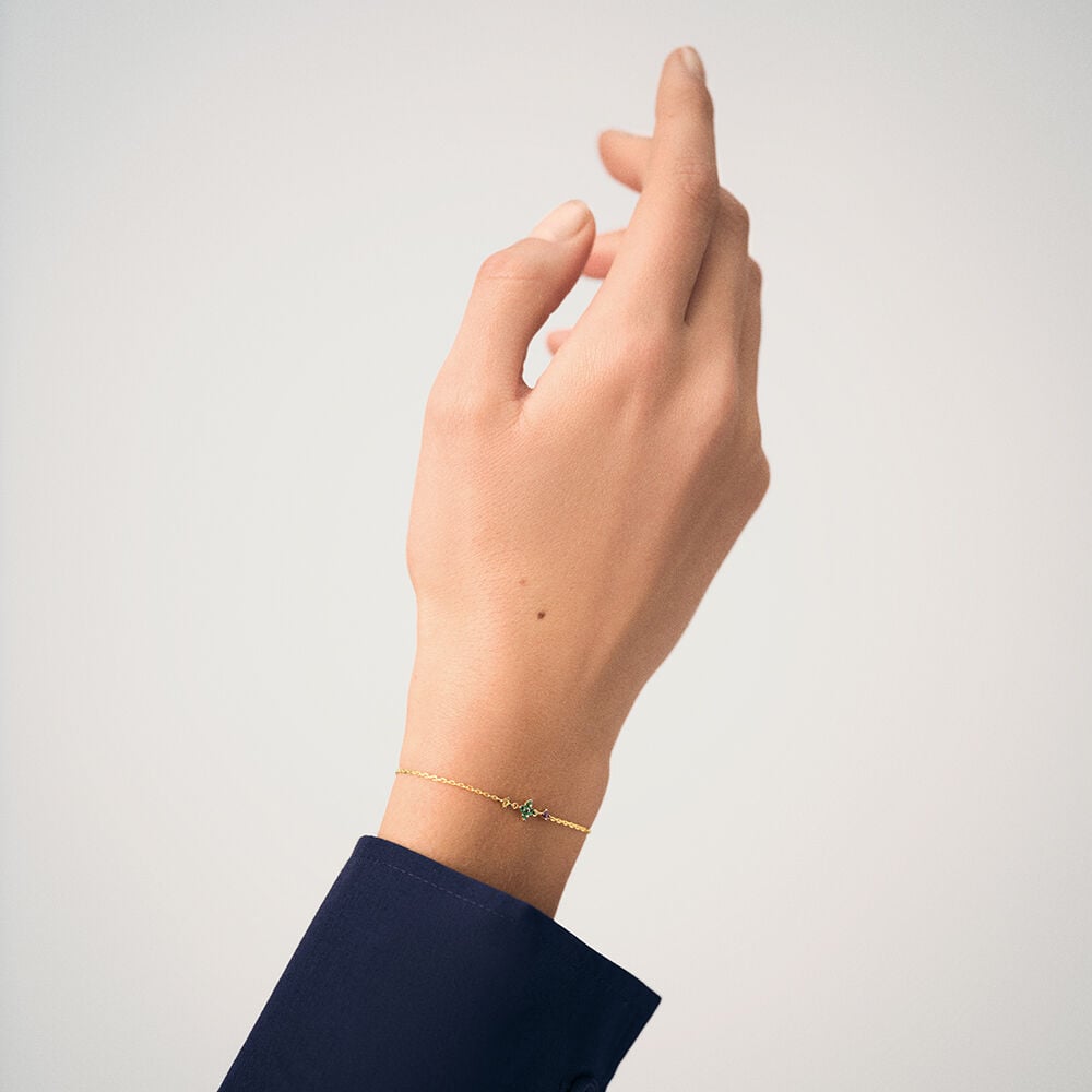 Agatha Bracelet Souple BELOVED - Multicolore / Doré 02490104-256-TU