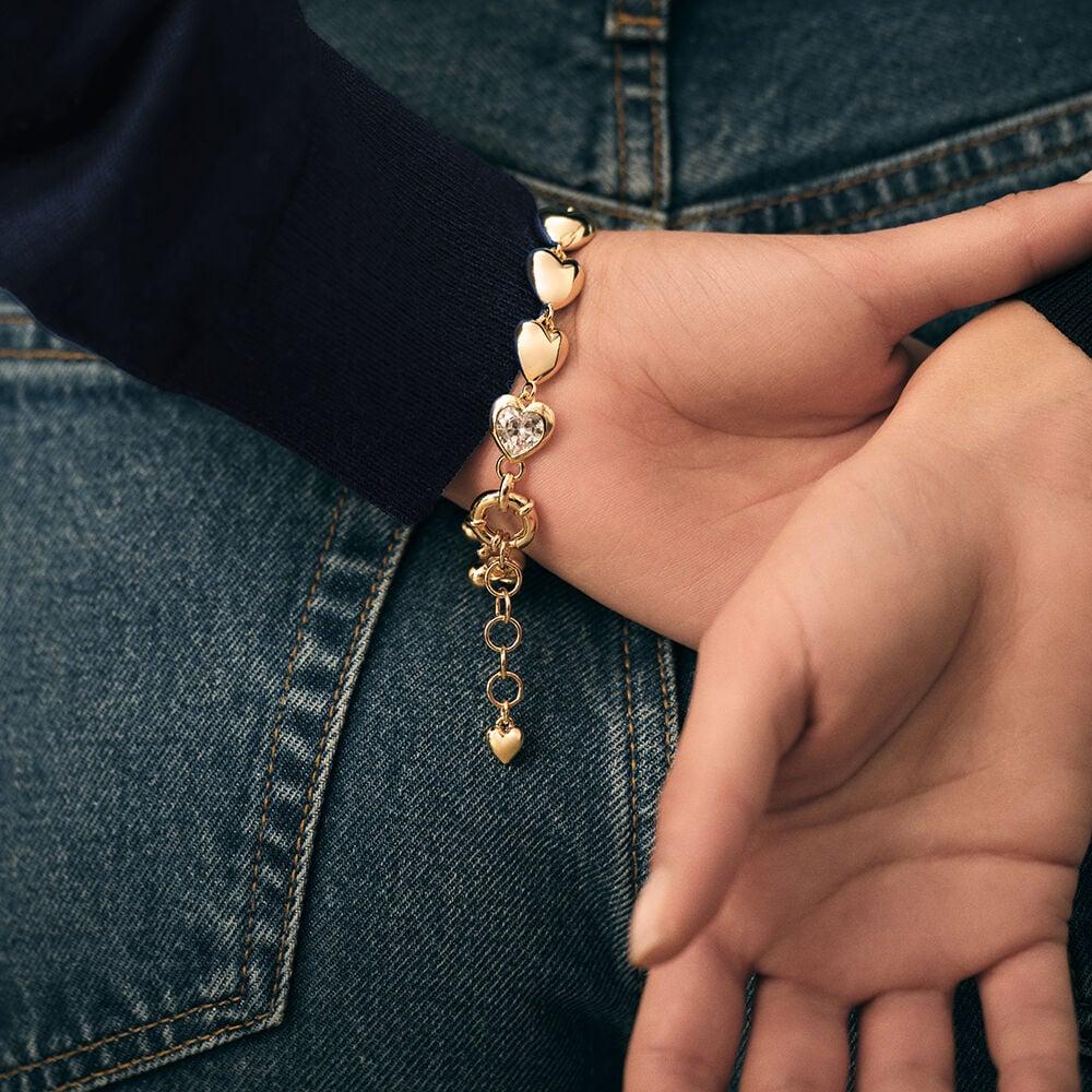 Agatha Bracelet Souple DESIREE - Cristal / Doré 02480352-137-TU