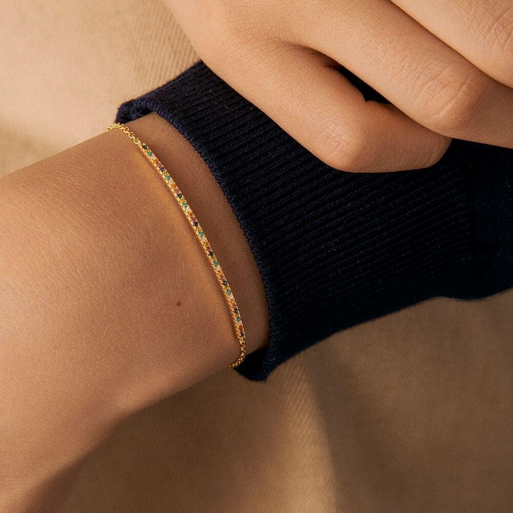 Agatha Bracelet Souple RAINBOW - Multicolore / Doré 02490021-256-TU