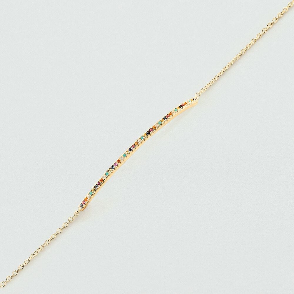 Agatha Bracelet souple RAINBOW - Multicolore / Doré 02490021-256-TU