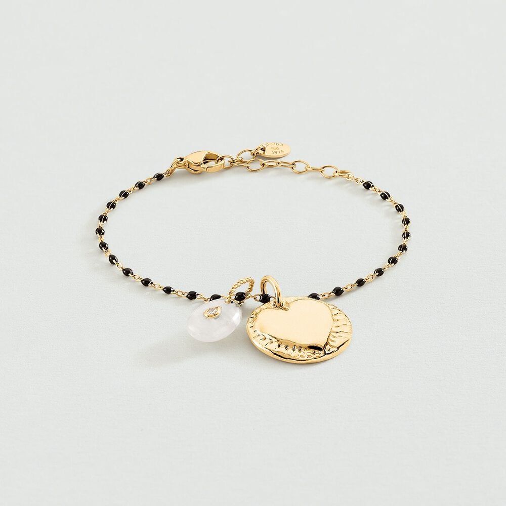 Agatha Bracelet Souple SMARTY - Noir / Doré 02480230-270-TU